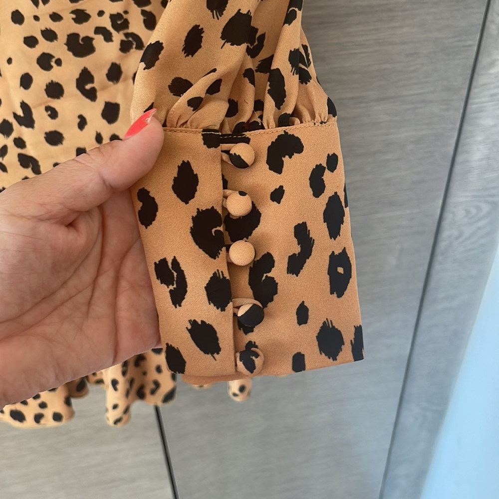Nwot! Nicholas Leopard Print Dress - image 6